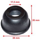 Intersteer Fusee Rubber met Harde Rand 38mm x 26mm G17.5