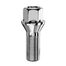 Wielbout M14x1,25 - 33mm - Conisch 60° - SW17 - Zilver - Zakje 5st