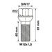 Wielbout 12mm x 1.5mm - 60mm - 81mm - Bolconisch - 17mm