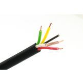 Q Cable Luidsprekerkabel 2x0.75mm² Rol 100mtr Rond Blauw / Geel