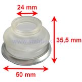 Intersteer Fuseekogelhoesje met Metalen Rand 24mm x 50mm x 35,5mm