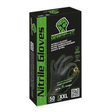 Gripp-It Nitril Handschoen Zwart Maat XXL Doos 50st