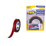 HPX Universal Doppelseitiges Klebeband 12mm x 2mtr Anthrazit auf Blister