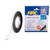 HPX Dubbelzijdig Foamtape 12mm x 10mtr Zwart