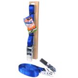 Jumbo Spanband 25mm x 5mtr - Blauw - inclusief Ratel 600Kg