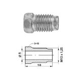 Nippel 10x1.25 Uitw 18x5.00 10st.