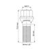 Wielbout M14x1,25 - 33mm - Conisch 60° - SW17 - Zilver - Zakje 5st