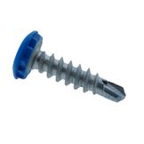 Q-Parts Diefstal Vertragende Kentekenplaat Boorschroef ""Blauw"" 6X23 - 250 stuks