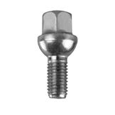 TWS Wielbout M12x1,50 - 23mm - Bol R12 - SW17 - Zilver - Zakje 5st