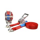 Jumbo Spanband 50mm x 9mtr - Rood - Incl. Ratel + Haken  Max 4T ( 4000Kg )