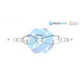 ODM Multiparts Aandrijfas