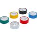 Plakbandset 6dlg, 3,5m, 19mm breed, 6 kleuren