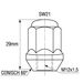 Wielmoer 12mm x 1.5mm Conisch 30mm