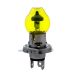 Lamp 12v - 60/55w  P43t - H4 - Duplo Cap Geel