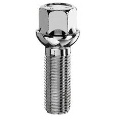 Wielbout M14x1,5 - 35mm - Bol R12 - SW17 - Zilver - Zakje 5st