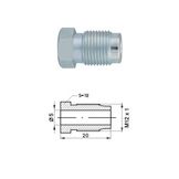 Nippel 12x1 Uitw 20x5.00 10st.